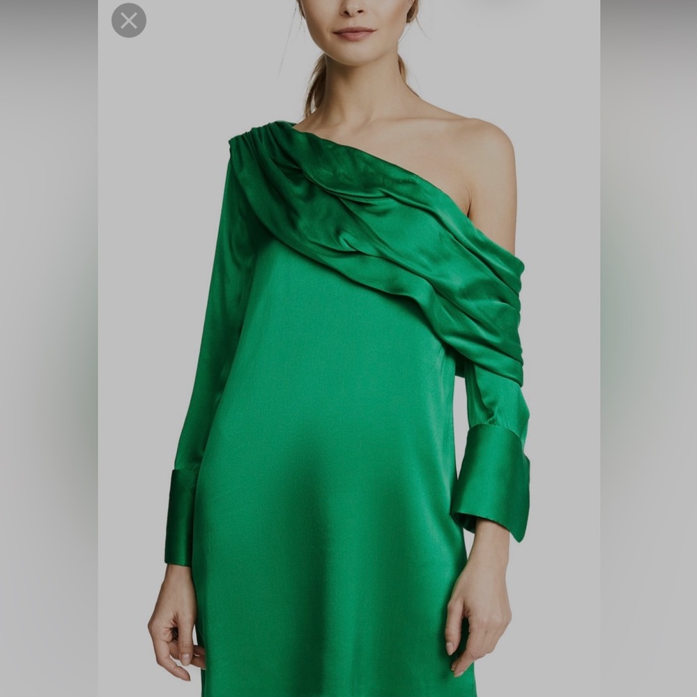 Alice & Olivia serina off shoulder silk